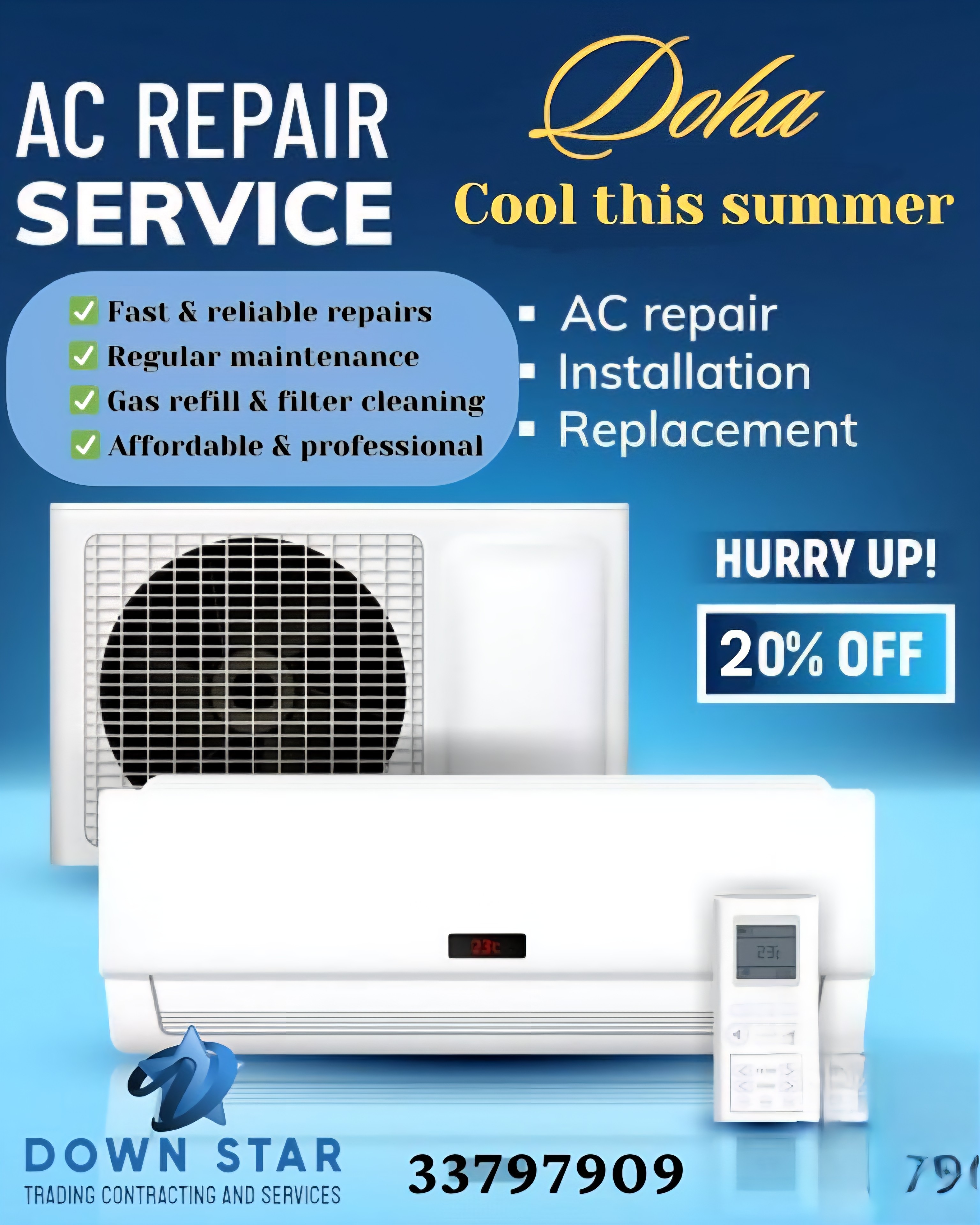 DownStar AC and Maintenance - الأعمال السابقة 1